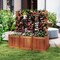 Wooden Raised Garden Bed with Trellis Vertical Planter Box for Climbing Plants Indoor Outdoor